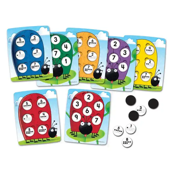 Learning Resources 10 On The Spot! Ten Frame Game Time-Limited